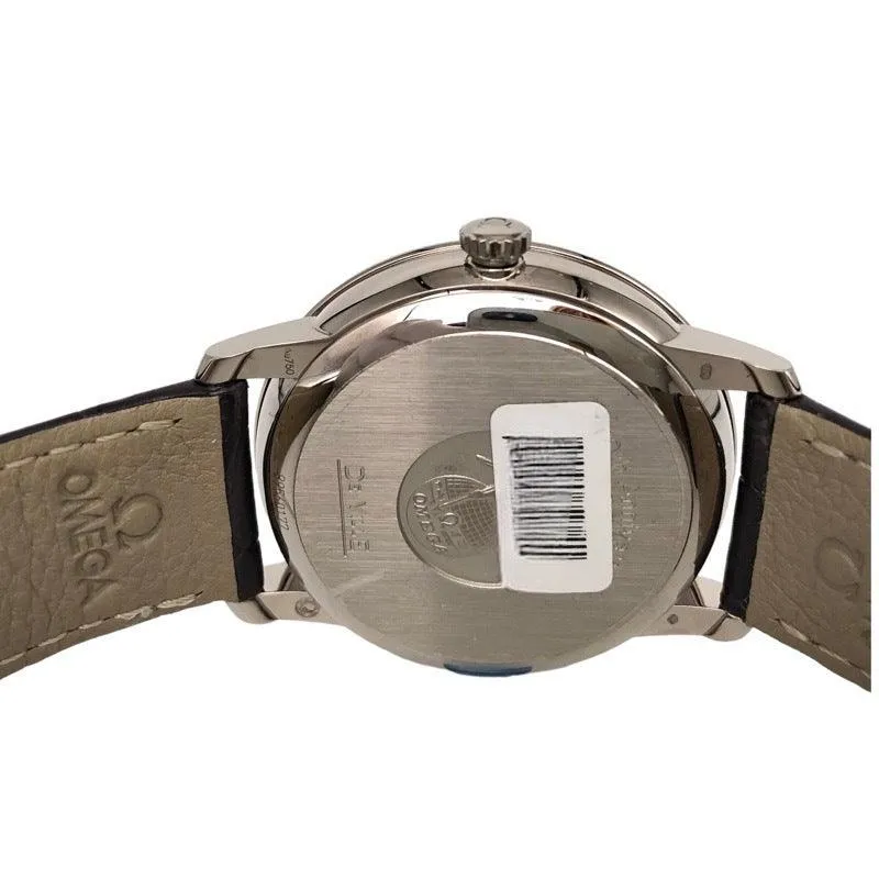 Omega De Ville 424.53.40.20.04.002 Silver K18 White Gold Watch Men's Used