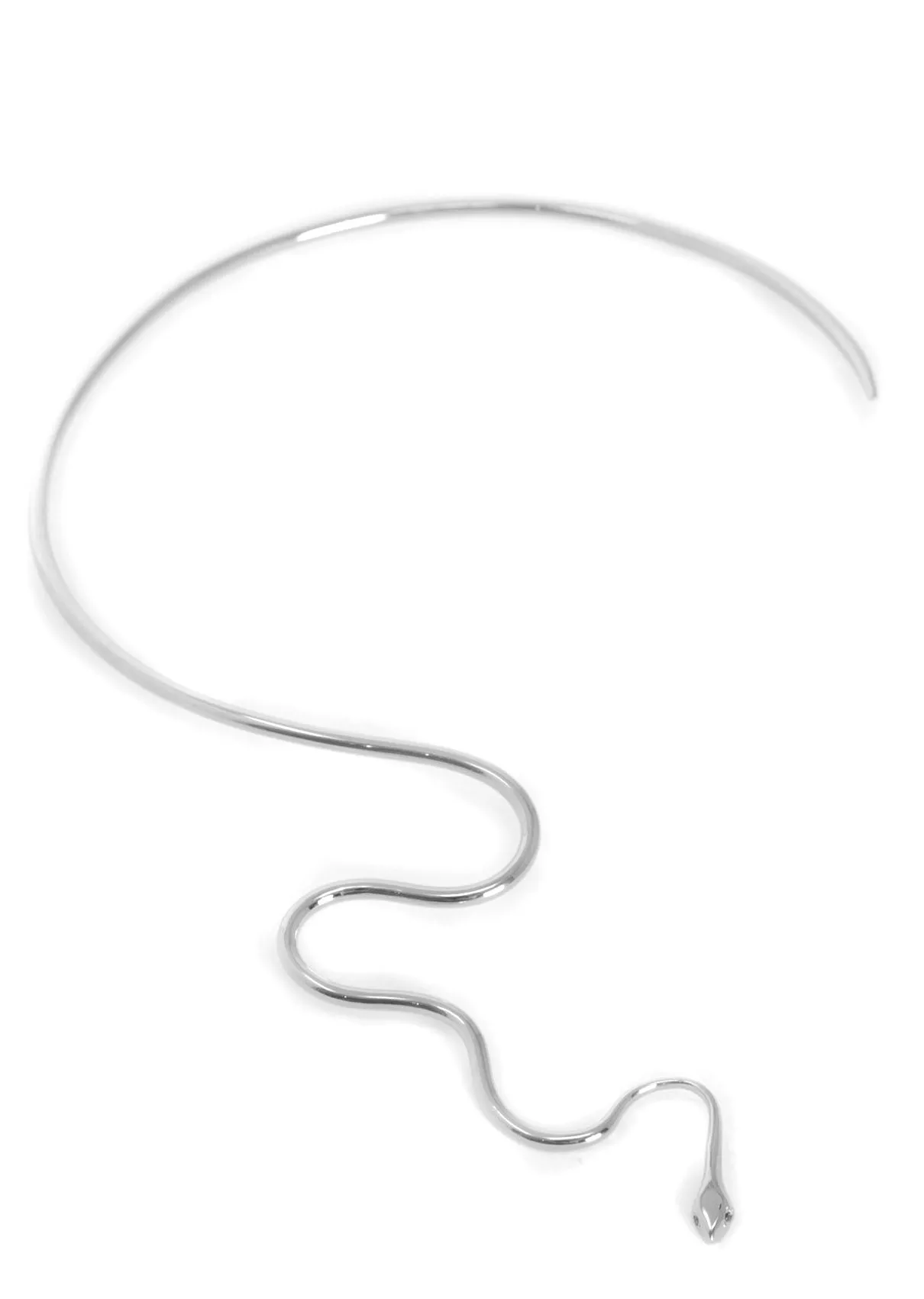 SLITHER SNAKE SILVER CHOKER