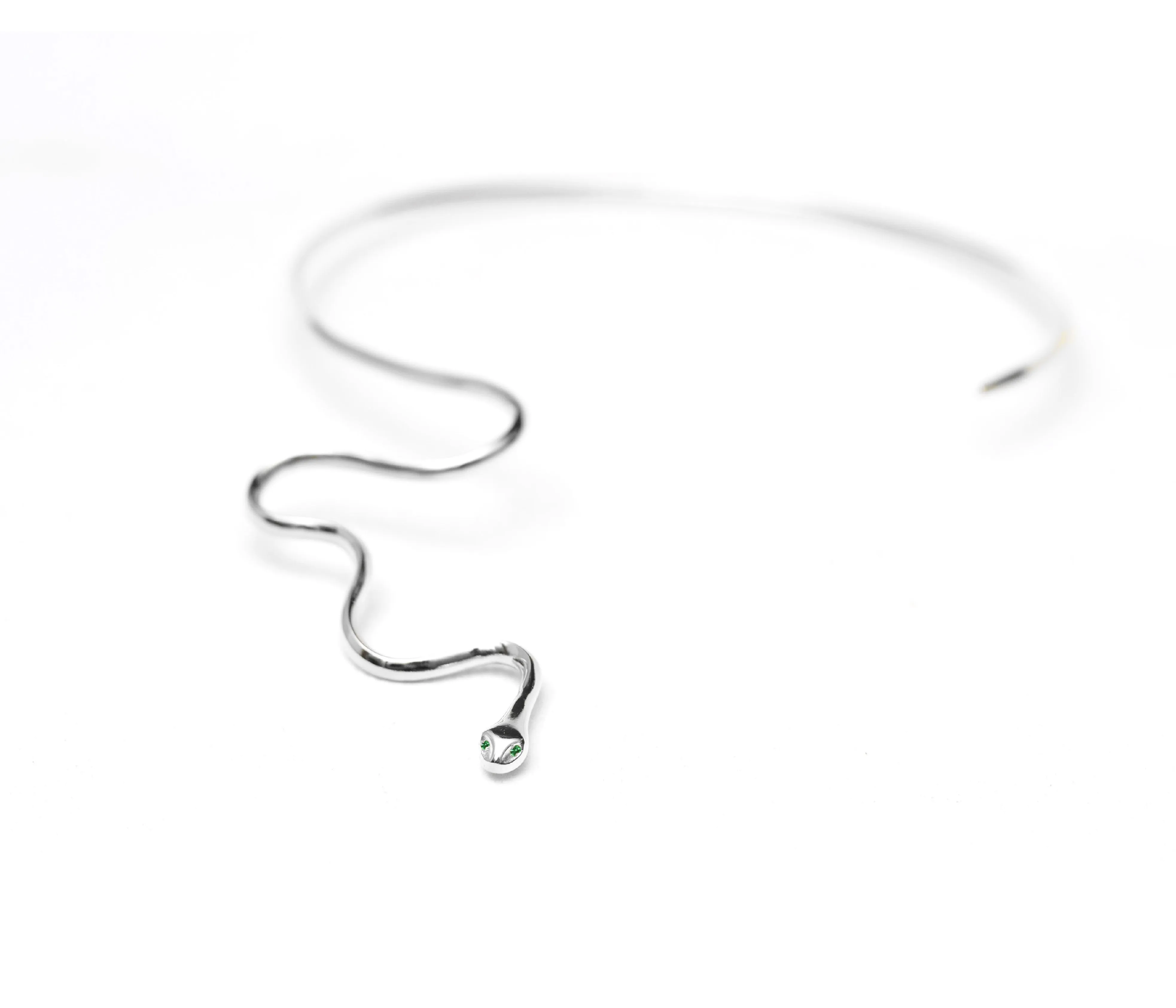SLITHER SNAKE SILVER CHOKER