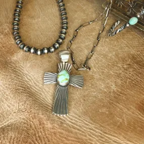 The Gallup Turquoise Cross Pendant