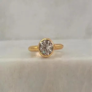 White Topaz Maxi Ring